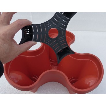 BOX 36 POTS TREBOL+ 36 ECOGARDEN SELF- IRISANA EG12.T GRIDS