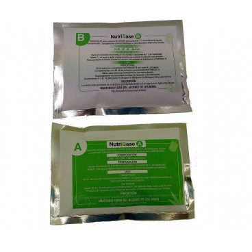 Hydroponischer Pulverdünger. Nutribase A+B. Sehr gut löslich.