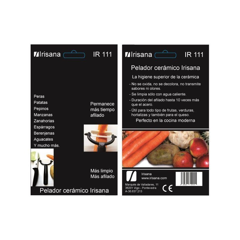 PELADOR CERAMICO IRISANA IR111 PELADOR CERAMICO IRISANA IR111