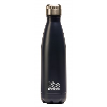 Botella termo Bbo Irisana con funda de neopreno. Acero Inoxidable, 750 ml.