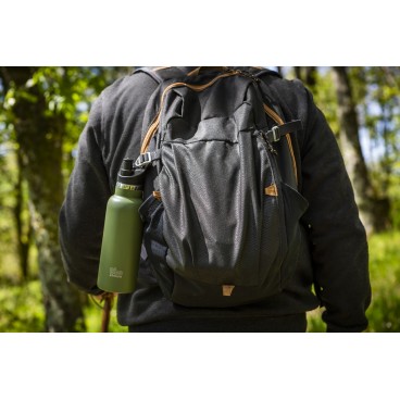 Thermo reusable bottle with bamboo stopper. 500 ml. BBO14