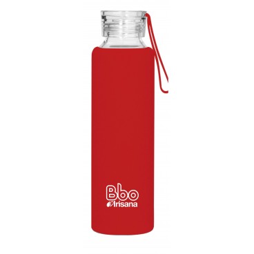 Botella reutilizable Bbo Irisana 550 ml. con funda de silicona