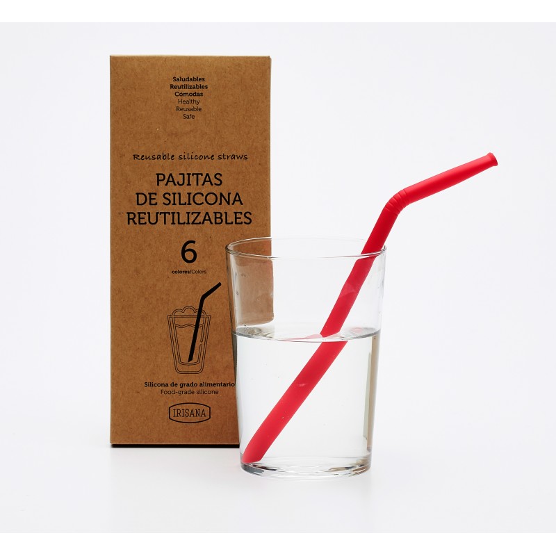 Pajitas reutilizables de Silicona... Pajitas reutilizables de Silicona...