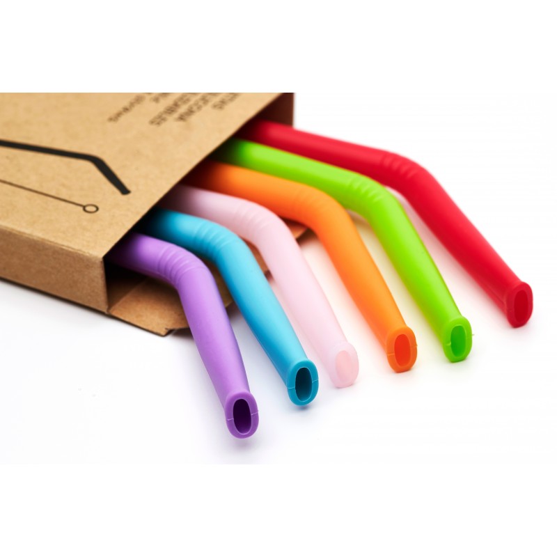 Reusable Silicone Straws, Irisana Reusable Silicone Straws, Irisana