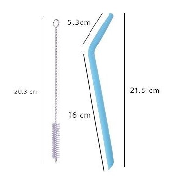 Cannucce in silicone riutilizzabili Irisana