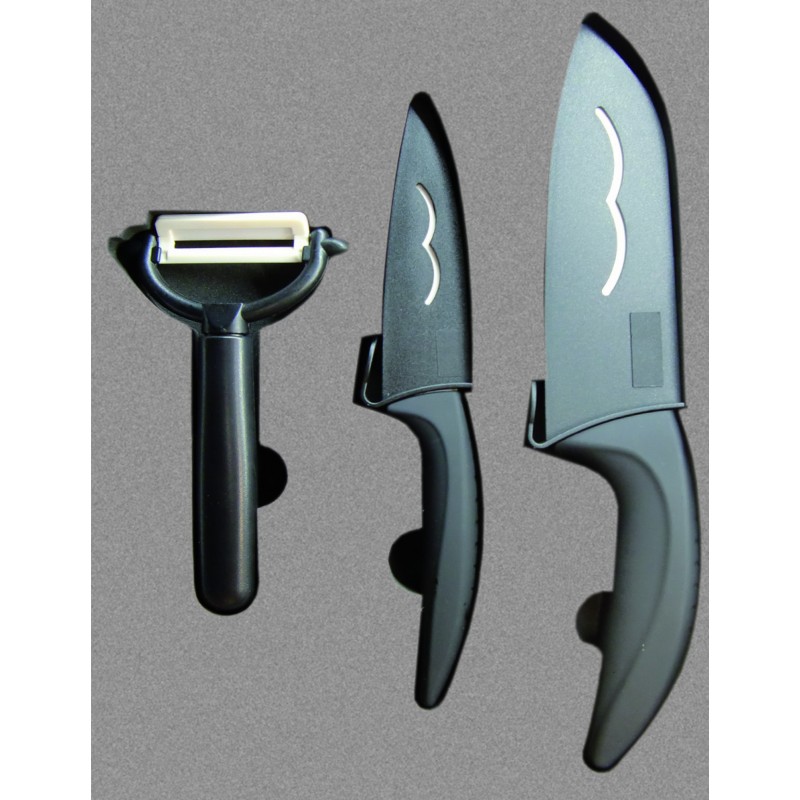 Estuche de cuchillos cerámicos y...