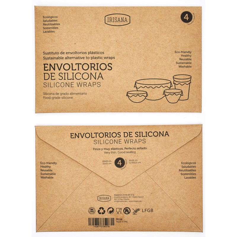 Irisana silicone reusable wrappers. 4... Irisana silicone reusable wrappers. 4...