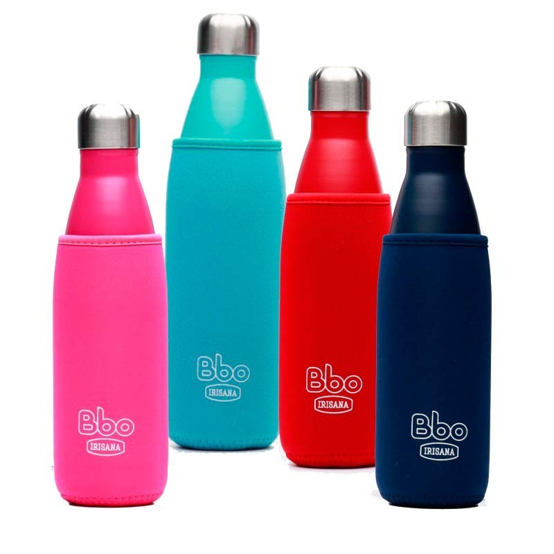 Borraccia termica Bbo Irisana con rivestimento in neoprene. 500 ml.