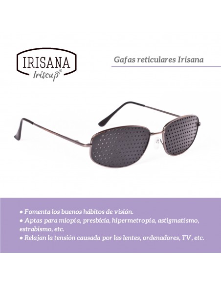Gafas reticulares Irisana de metal
