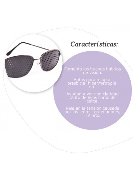 Gafas reticulares Irisana de metal
