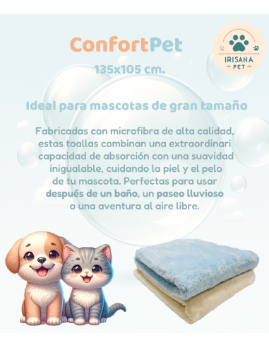 ConfortPet. Toalla de microfibra para...