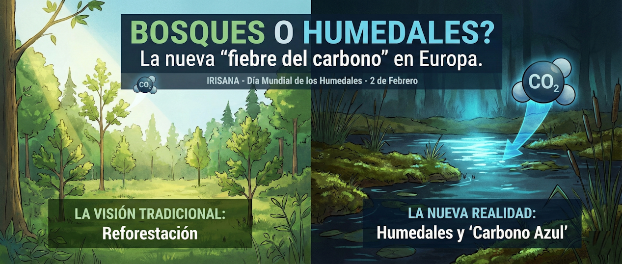 ¿Bosques o Humedales? La nueva "fiebre del carbono" en Europa